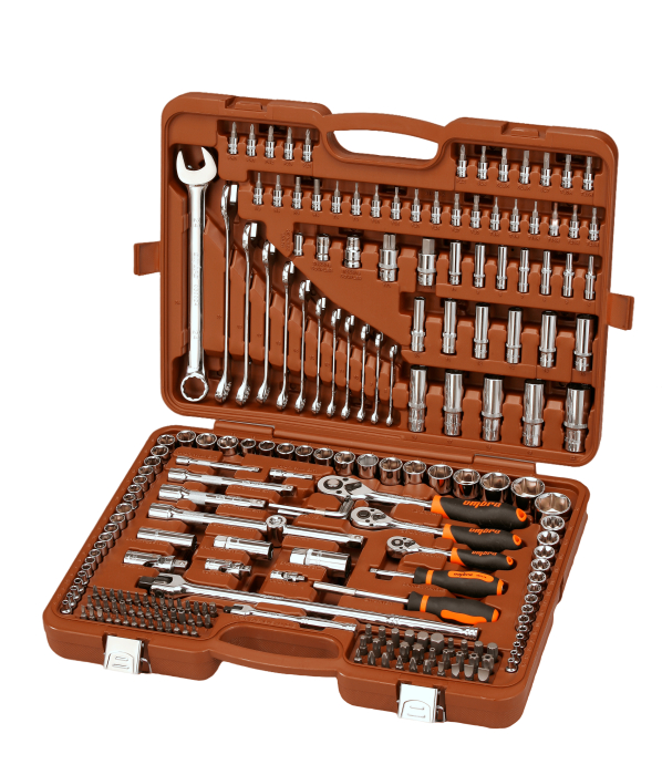 Фото Набор инструмента универсальный 1/4", 3/8", 1/2"DR, 216 предметов, Ombra