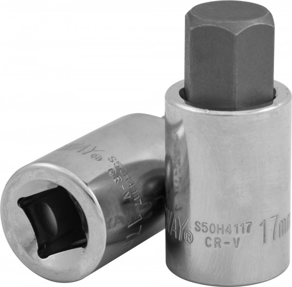 Фото Насадка торцевая 1/4"DR с вставкой-битой, H6, 37 мм, Jonnesway