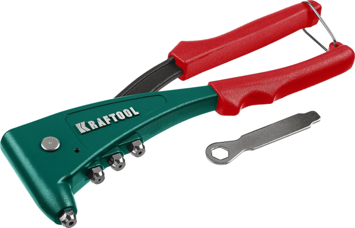 Фото Заклепочник 31173_z01 KRAFTOOL заклепки 2.4-4.8 мм - алюминий и сталь, 2.4-4.0 - нерж. сталь, литой корпус,