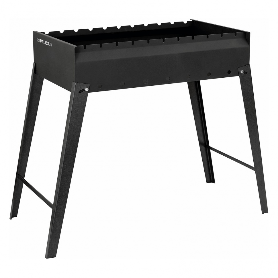 Мангал сварной, 605 х 375 х 138/640 мм, сталь 2 мм, Camping Palisad