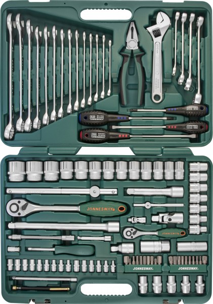 Набор инструмента универсальный 1/4", 1/2"DR, 101 предмет, Jonnesway