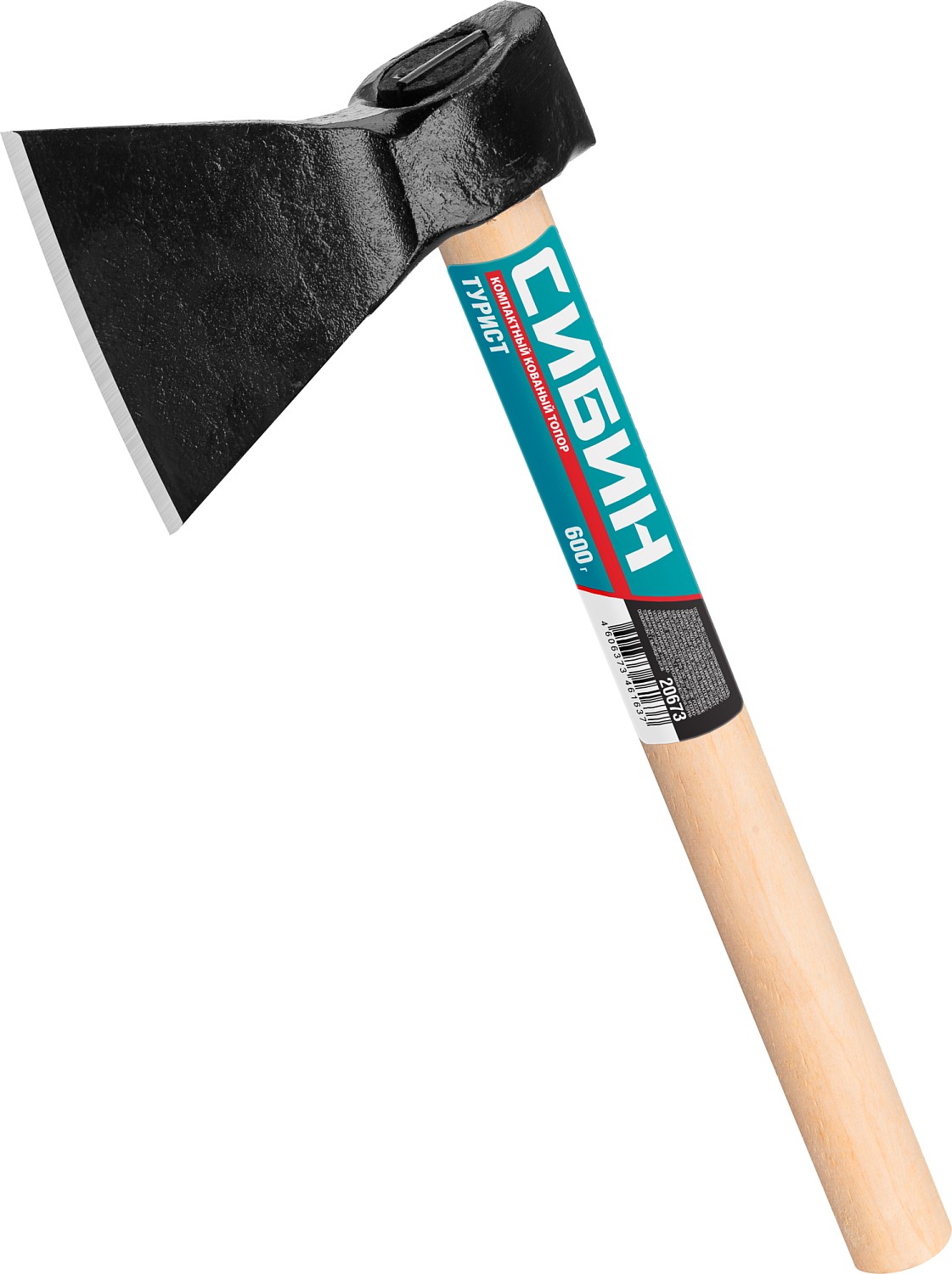 Топор СИБИН 600/800 г, кованый с округлым лезвием 20673