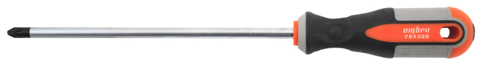 Фото Отвертка стержневая крестовая ROUND GRIP, PH3x200 мм, Ombra