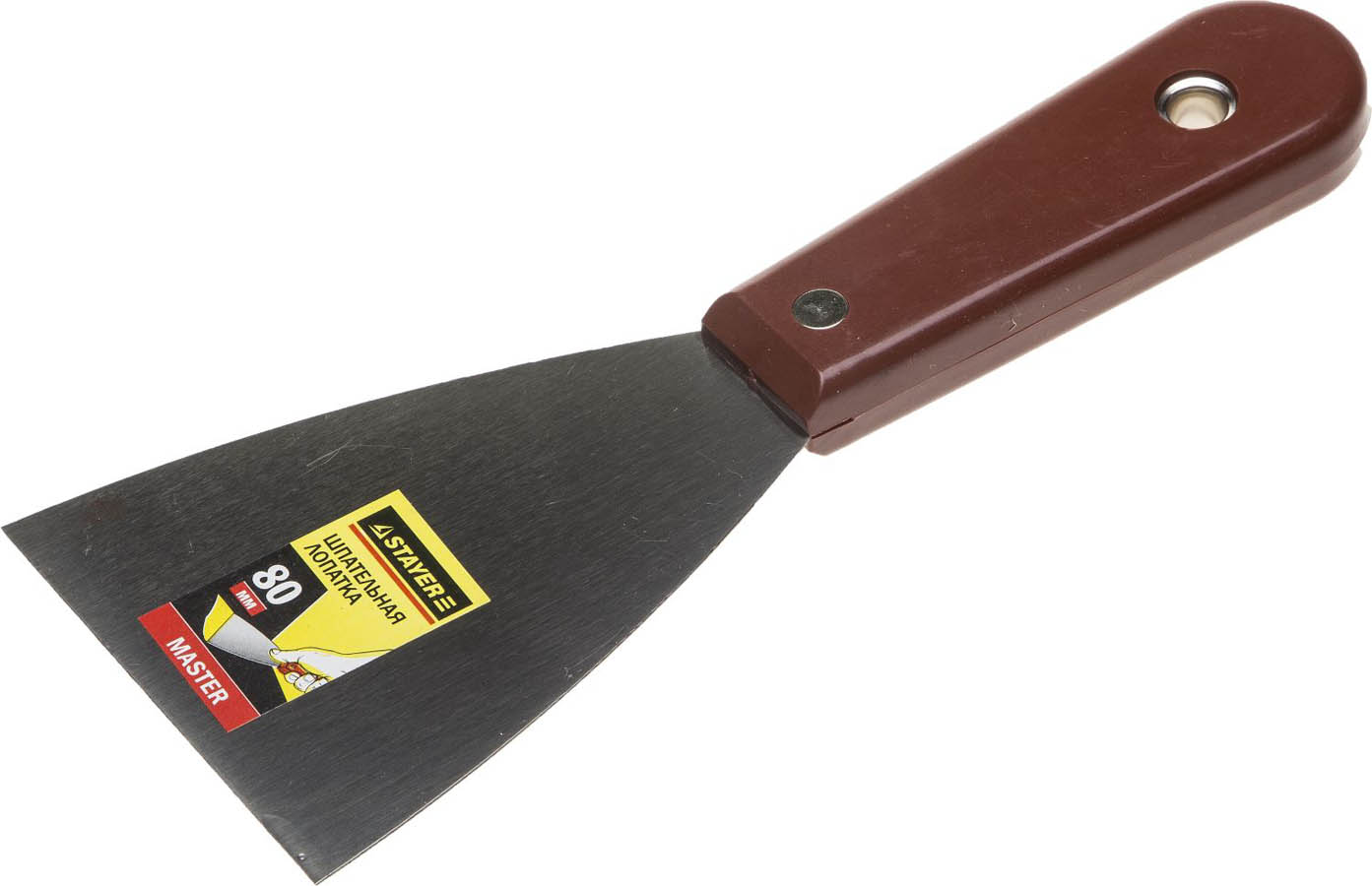 Шпательная лопатка STAYER 80 мм, пластмассовая ручка, 1003-080