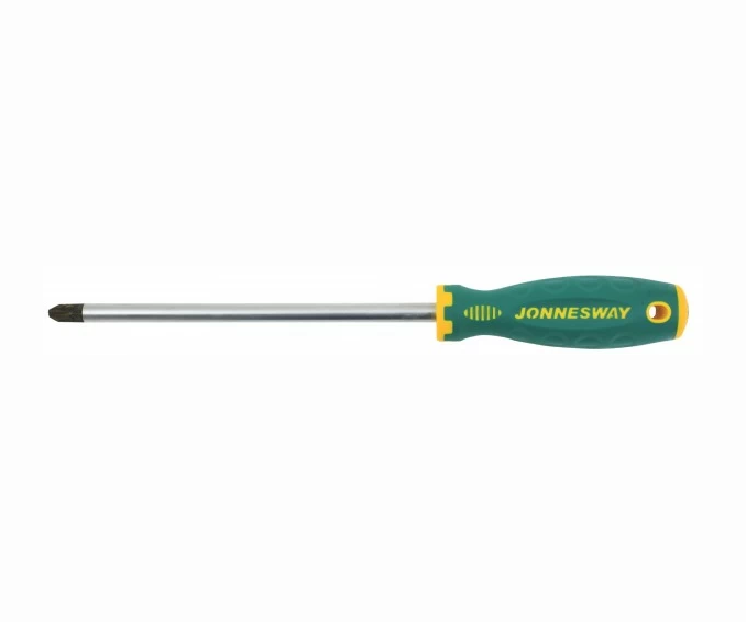 Фото Отвертка стержневая POZIDRIV® ANTI-SLIP GRIP, PZ4x200, Jonnesway