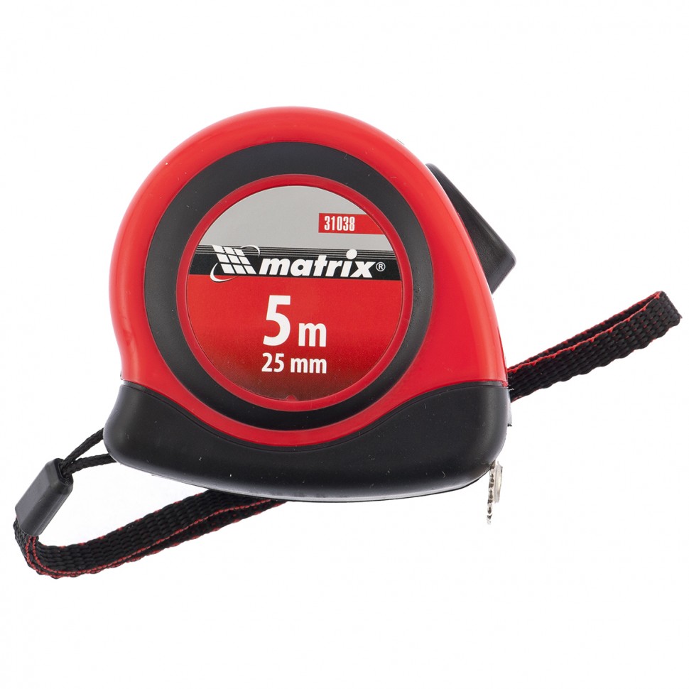 Рулетка Status autostop Magnet, 5 мх25 мм, двухкомпонентный корпус, зацеп с магн. Matrix