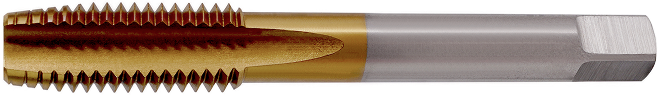 Метчик м/р 6х1 кл.2 HSS-V inox TiN скв. ZUMO