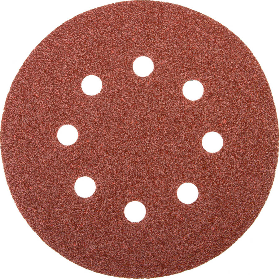 Круг шлифовальный универсальный из абразивной бумаги STAYER 8 отв., Р40, 125 мм, 5 шт., 35452-125-040 Master