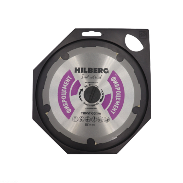 Диск пильный Hilberg Industrial Фиброцемент 190*5T*30 mm