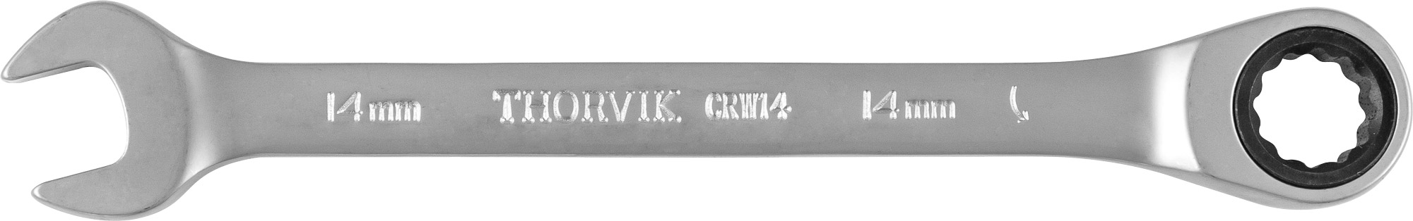 Фото Ключ гаечный комбинированный трещоточный, 14 мм, THORVIK