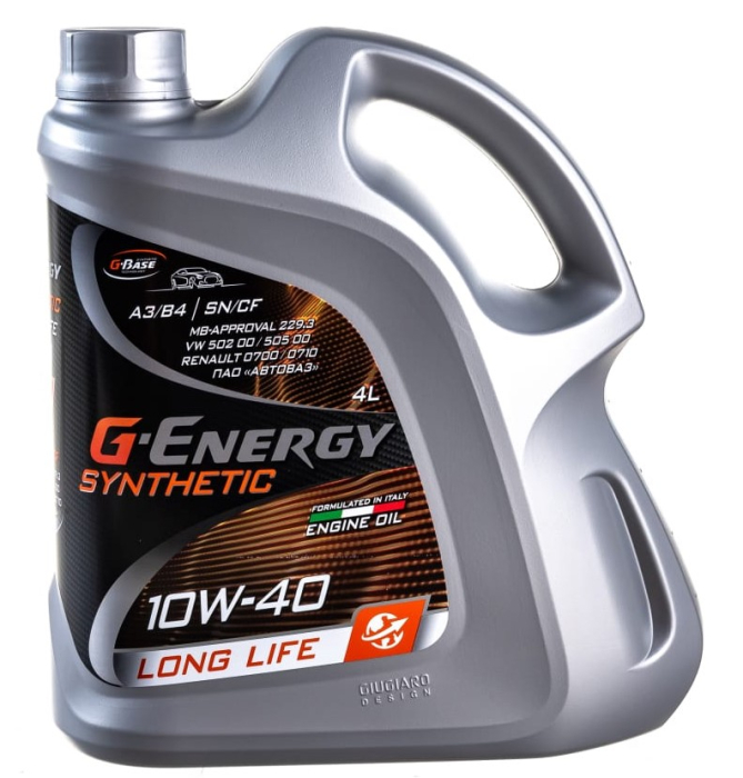Фото Моторное масло G-Energy Synthetic Long Life 10W-40 для легкового и коммерческого транспорта, 4л