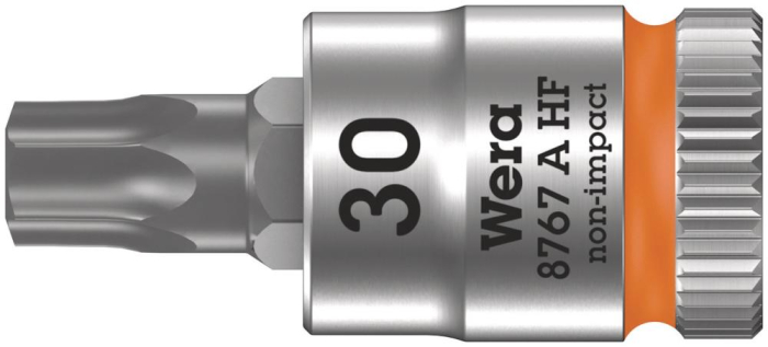 Фото 8767 A HF TORX Zyklop Головка торцевая с битой вставкой, 1/4, TX 30 x 28 мм, с фиксацией
