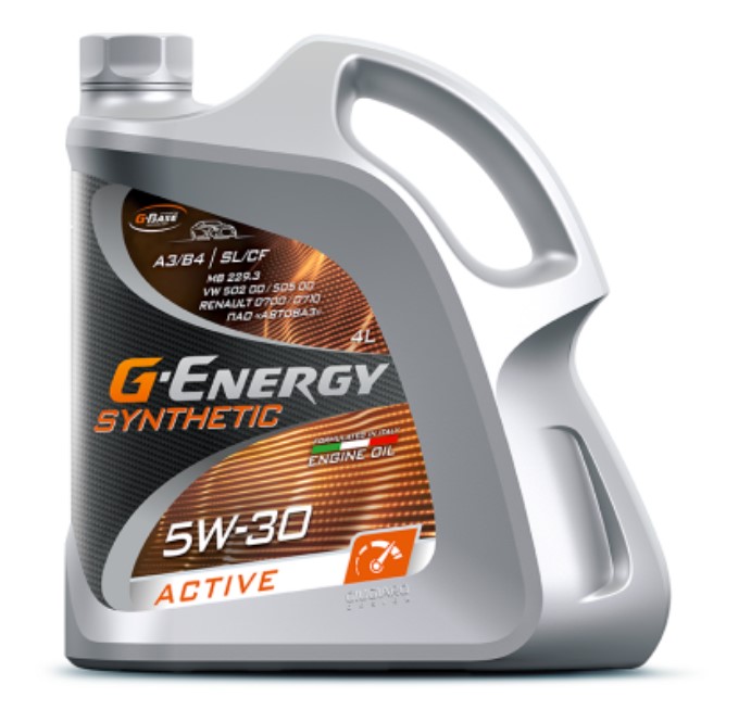 Фото Моторное масло G-Energy SyntheticActive 5W-30 для легкового и коммерческого транспорта, 4л