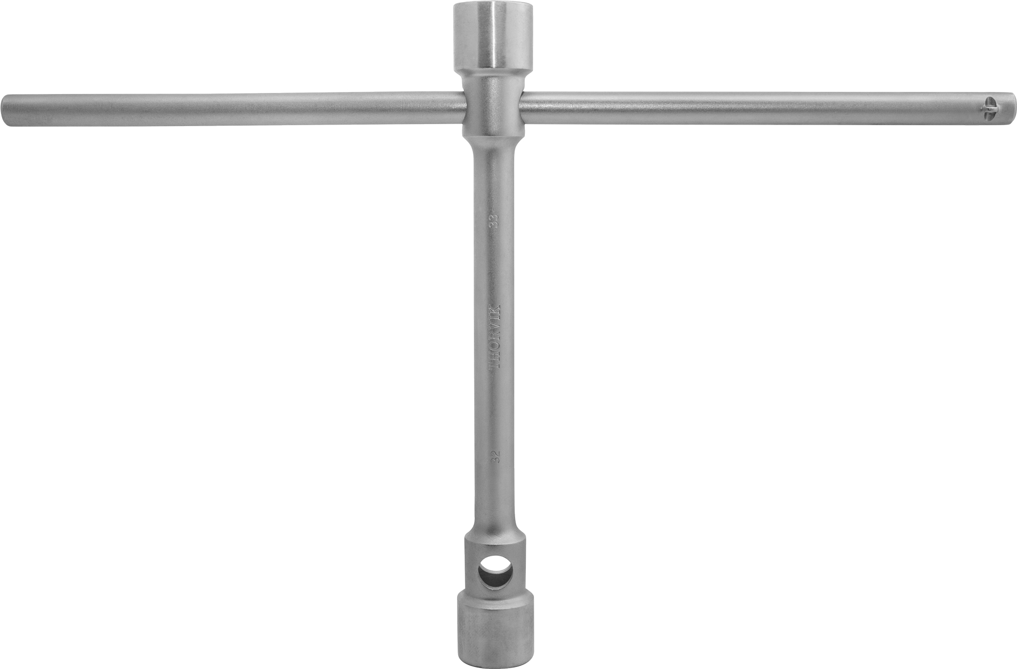 Ключ баллонный двусторонний для грузовых а/м, 32х33 мм, 400 мм с воротком 600 мм, в сумке, THORVIK