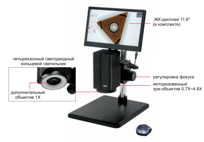 Фото Микроскоп инспекционный моторизованный, INSIZE