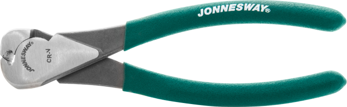 Фото Кусачки торцевые с ПВХ рукоятками, 160 мм, Jonnesway