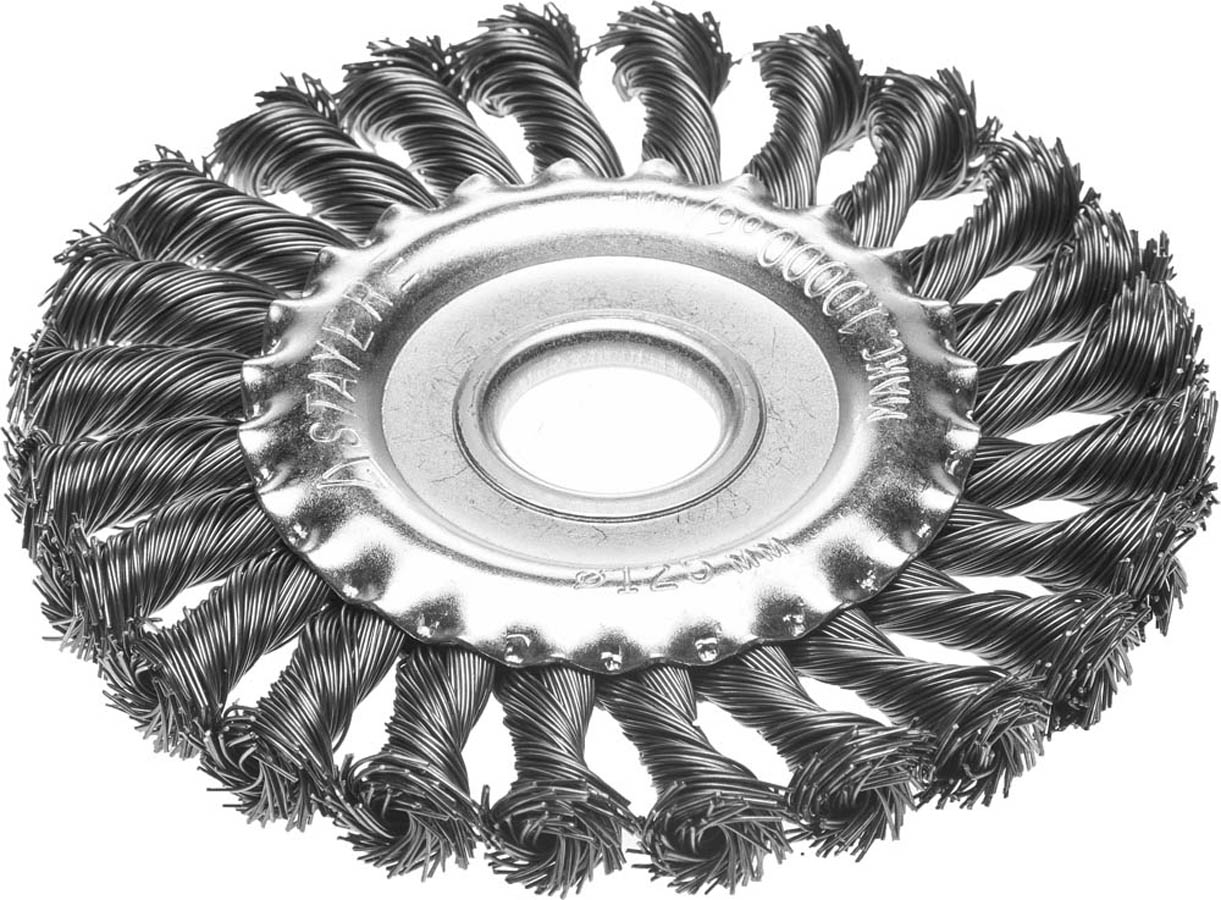 Фото Щетка дисковая для УШМ STAYER 125 мм, 35120-125