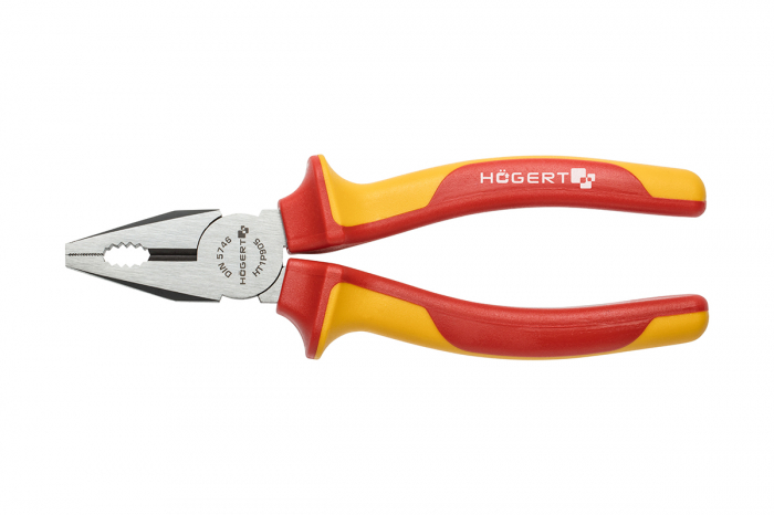 Фото Пассатижи изолированные 180 мм, 1000 V, VDE HOEGERT