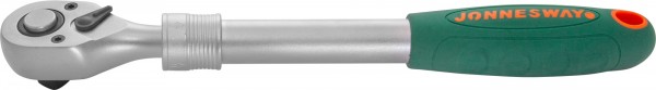 Рукоятка трещоточная телескопическая 1/2"DR, 72 зубца, 300-440 мм, Jonnesway
