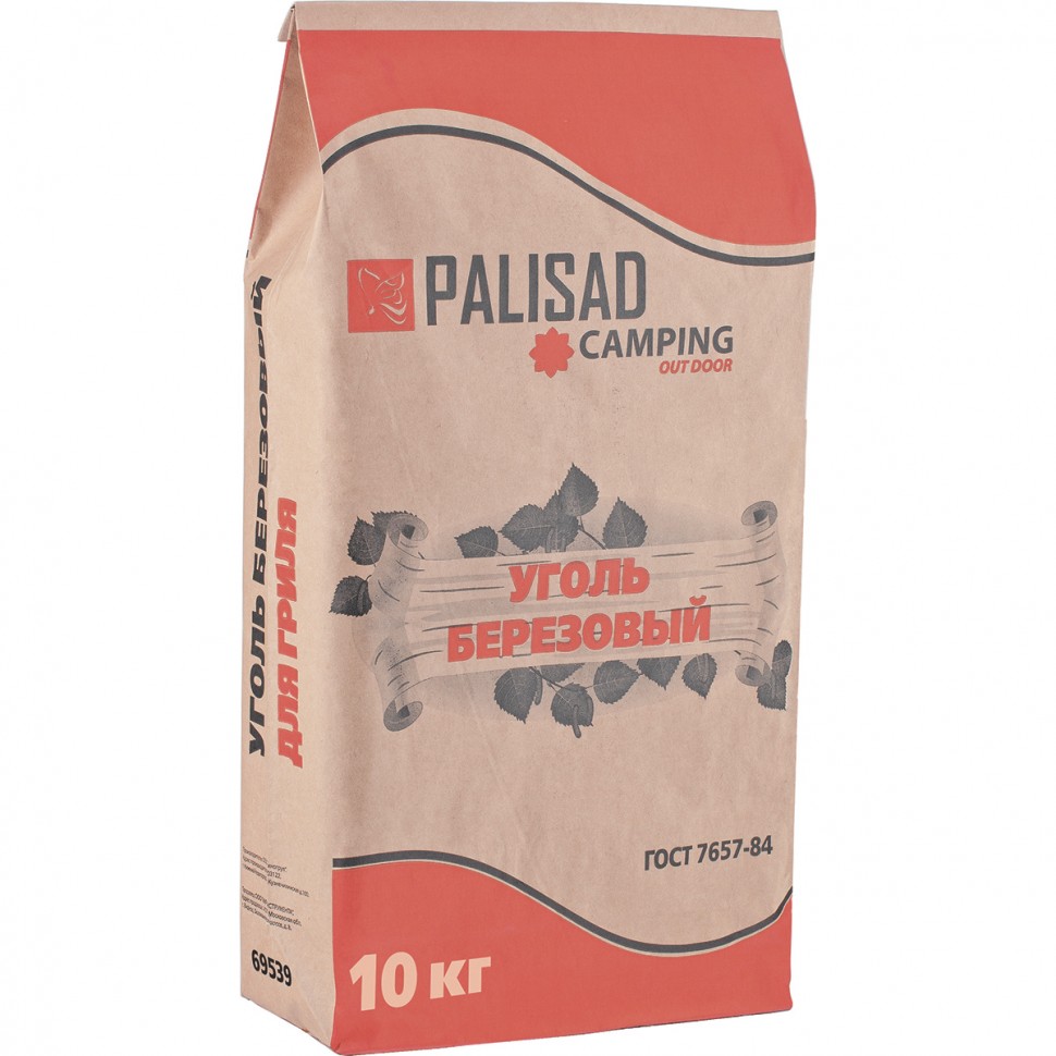 Фото Уголь березовый, 10 кг, Россия Camping Palisad