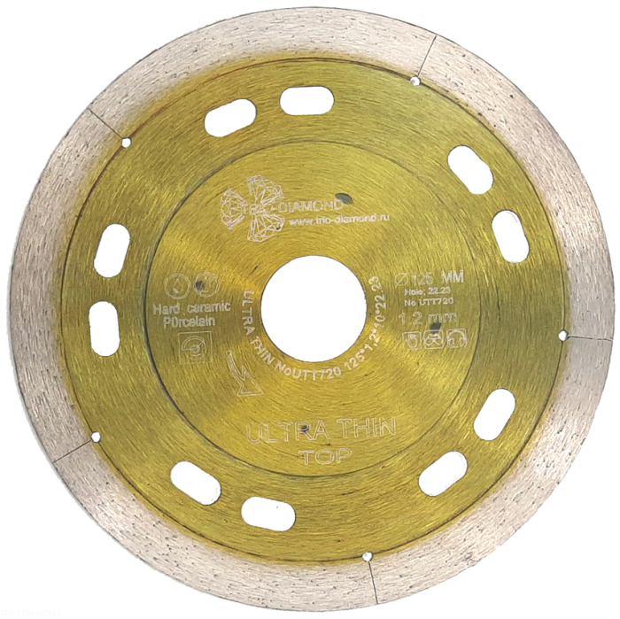 Фото Диск алмазный отрезной 125*22,23*1,2 Ultra Thin Top