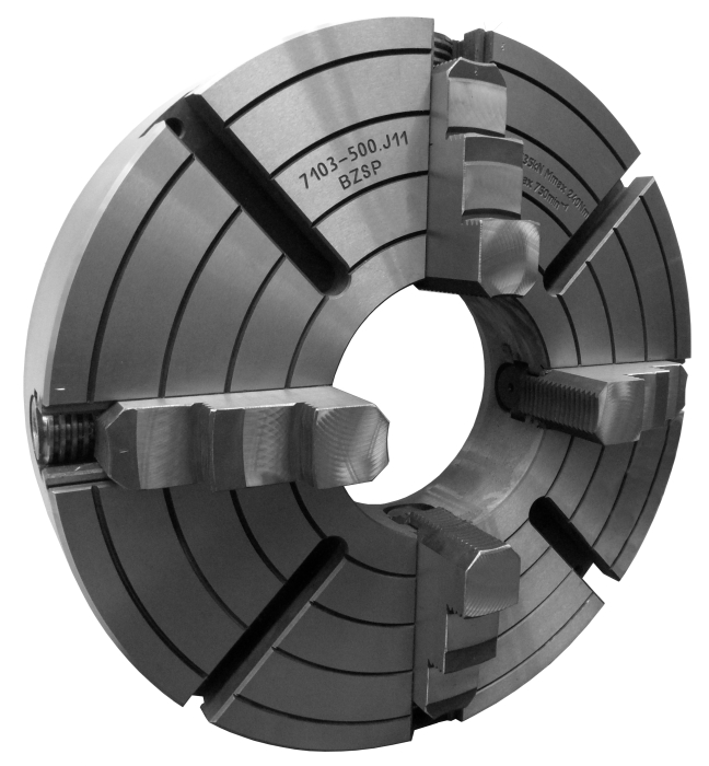 Патрон токарный 4-х кулачковый ручной с независимым перемещением кулачков 7103-500.J11 БЗСП
