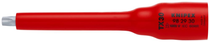 Фото Головка торцевая VDE 3/8 с битой вставкой TORX, TX30, диэлектрическая