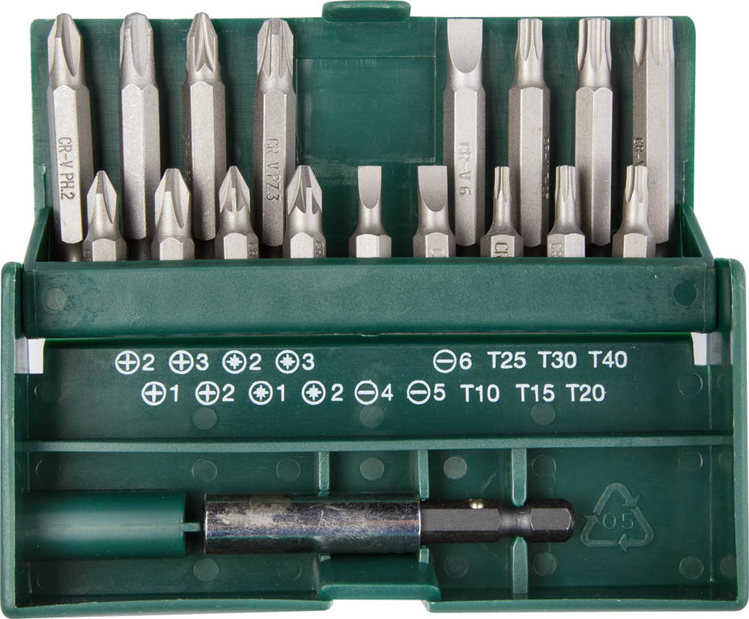 Набор битов KRAFTOOL 26131-H18 Профессионал 18 шт., кейс пластиковый