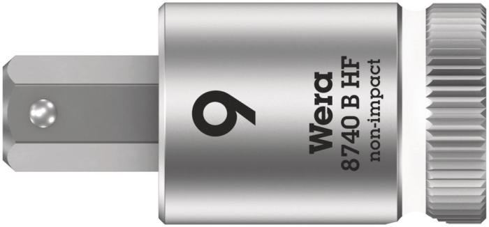 Фото 8740 B Hex-Plus HF Zyklop Головка торцевая с битой вставкой с внешним шестигранником, 3/8, с фиксацией, 9 x 38.5 мм