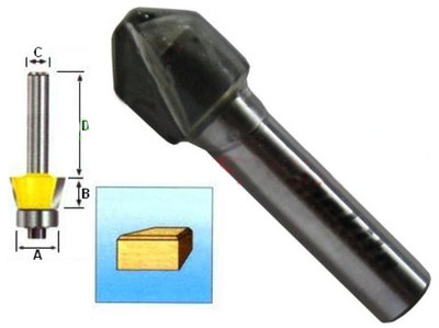 Фреза галтельная V-образная 13мм Makita