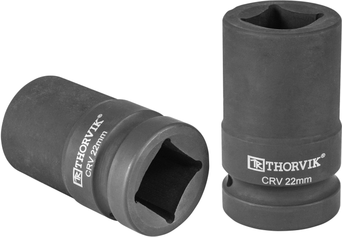 Фото Головка торцевая 4-х гранная для ручного гайковерта 1"DR, 22 мм, THORVIK
