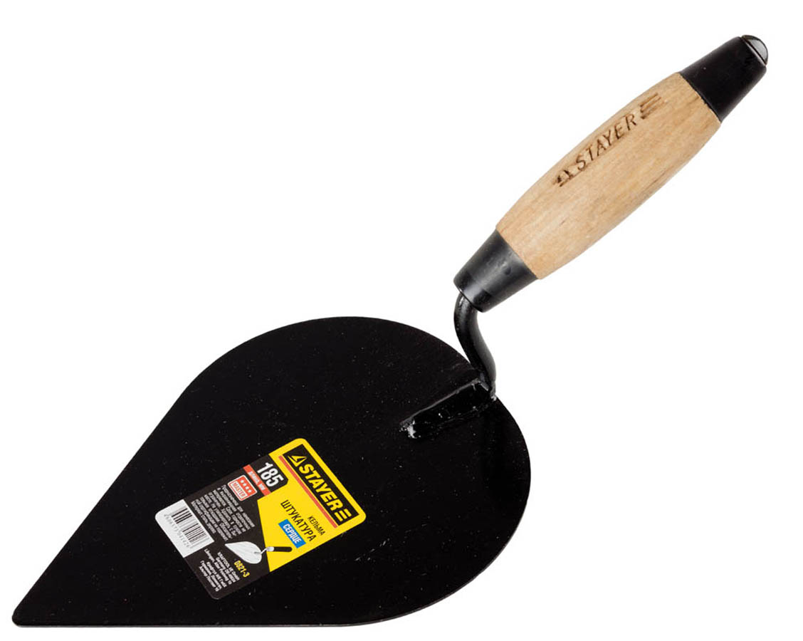  Кельма штукатура STAYER 190 мм, 0821-3 деревянная ручка