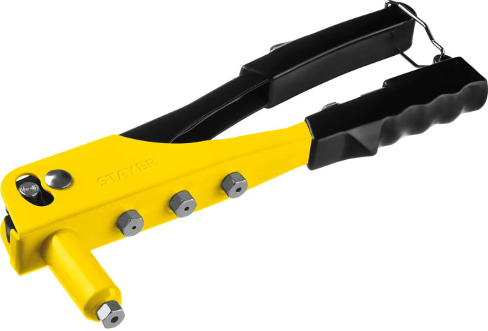 Фото Заклепочник STAYER заклепки 2,4-4,8 мм, из алюминия и стали, стальной корпус, 3105_z01 Master