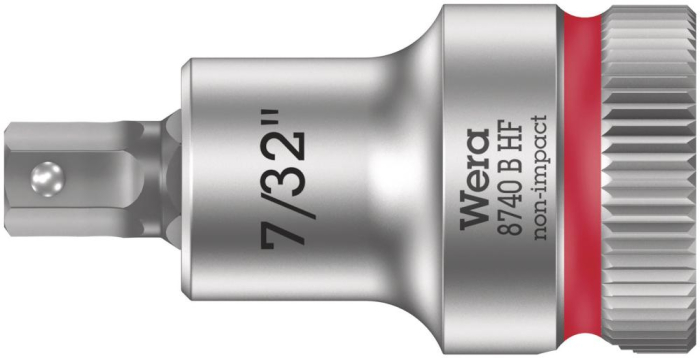 Фото 8740 B Hex-Plus HF Zyklop Головка торцевая с битой вставкой с внешним шестигранником, 3/8, с фиксацией, 7/32" x 35 мм