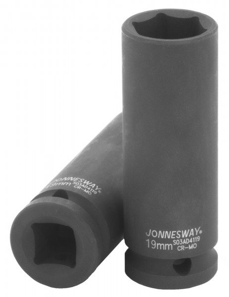 Фото Головка торцевая ударная глубокая 1/2"DR, 19 мм, Jonnesway