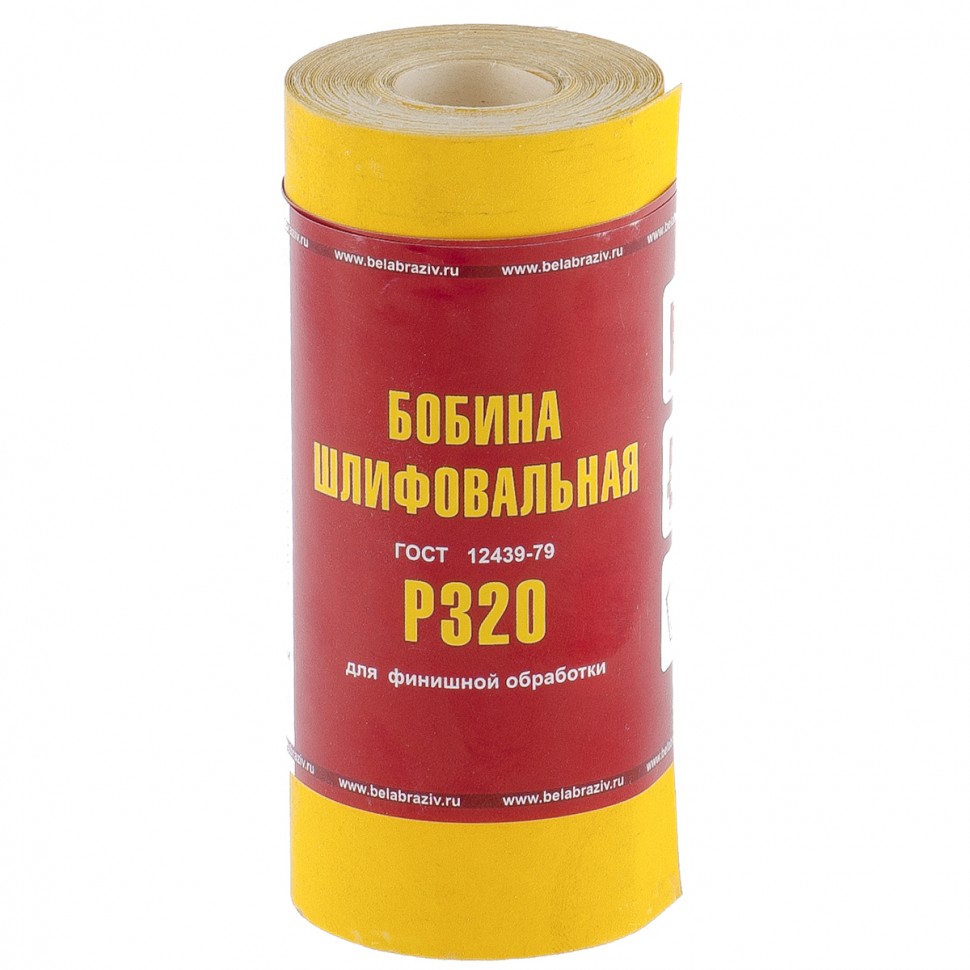 Фото Шкурка на бумажной основе, LP41C, зернистость Р 320, мини-рулон 115 мм х 5 м, "БАЗ" Россия