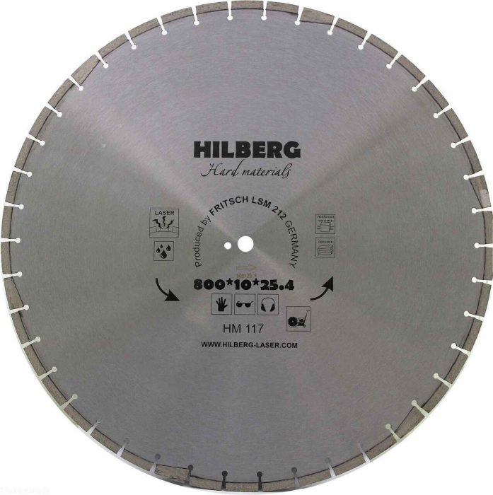 Фото Диск алмазный отрезной 800*25,4 Hilberg Hard Materials Лазер