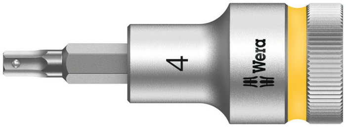 Фото 8740 C Hex-Plus HF Zyklop Головка торцевая с битой вставкой с внешним шестигранником, 1/2, с фиксацией, 4 x 60 мм