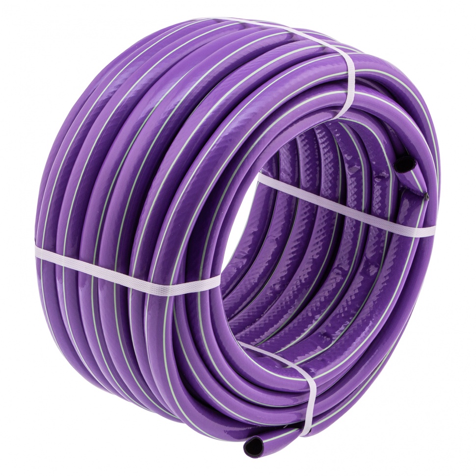 Фото Шланг поливочный армированный, 3-х слойный, серия Violet, 3/4", 25 м Palisad