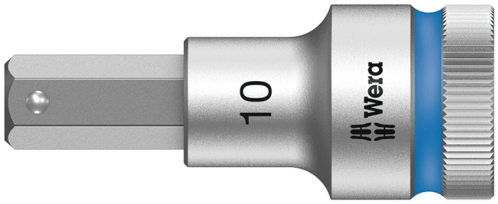 Фото 8740 C Hex-Plus HF Zyklop Головка торцевая с битой вставкой с внешним шестигранником, 1/2, с фиксацией, 10 x 60 мм