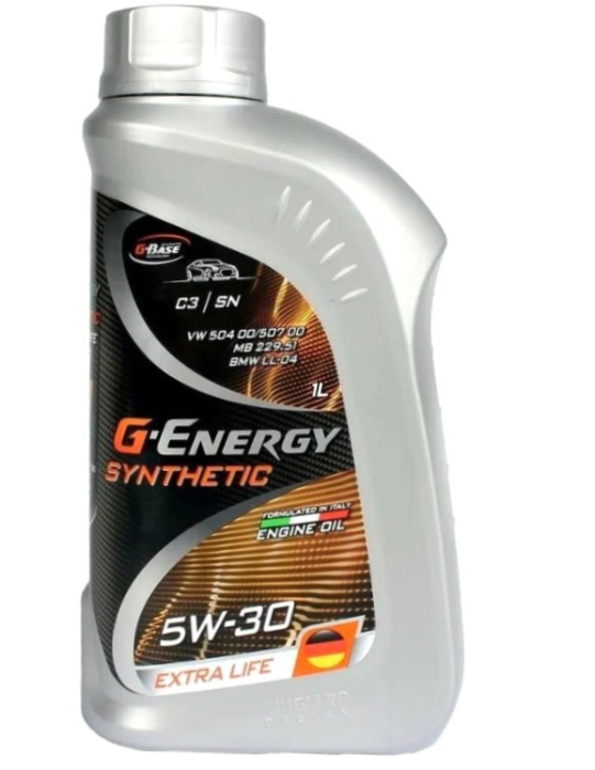 Фото Моторное масло G-Energy Synthetic Extra Life 5W-30 для легкового и коммерческого транспорта, 1л