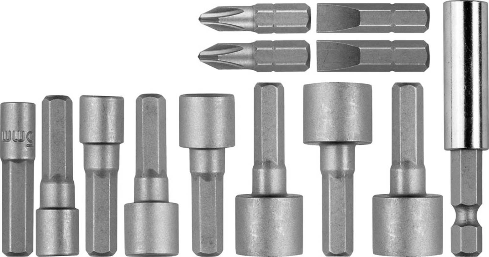 Фото Набор бит и торцовых головок STAYER 13 шт., Cr-V, 2611-H13