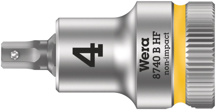 Фото 8740 B Hex-Plus HF Zyklop Головка торцевая с битой вставкой с внешним шестигранником, 3/8, с фиксацией, 4 x 35 мм
