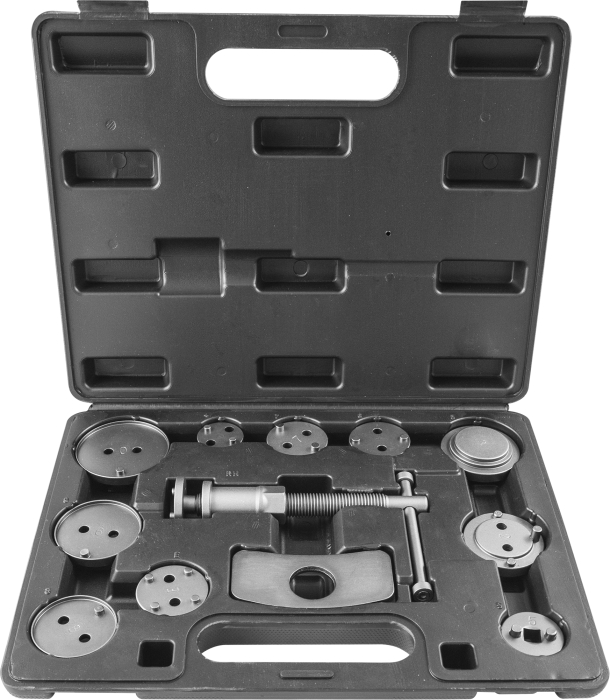 Фото Приспособление для возврата поршней цилиндров дисковых тормозов в наборе, 12 предметов, THORVIK