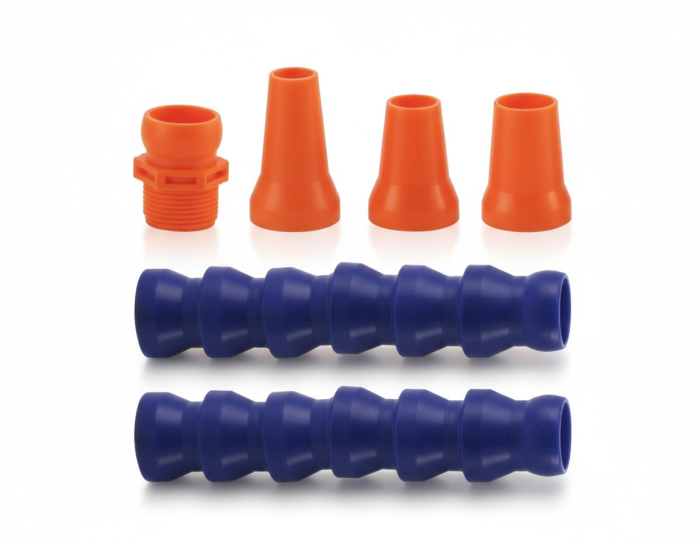 Фото Набор трубок СОЖ 3/4" 2шт с соплами и соединителем Qtool