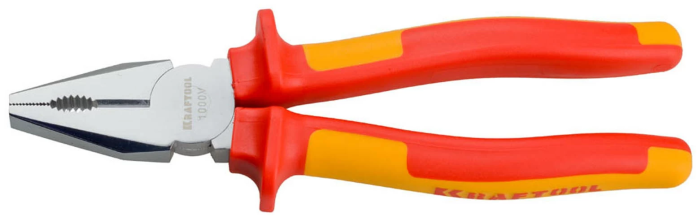 Фото Плоскогубцы хромированные 2202-1-20_z01KRAFTOOL 200 мм, Cr-Mo