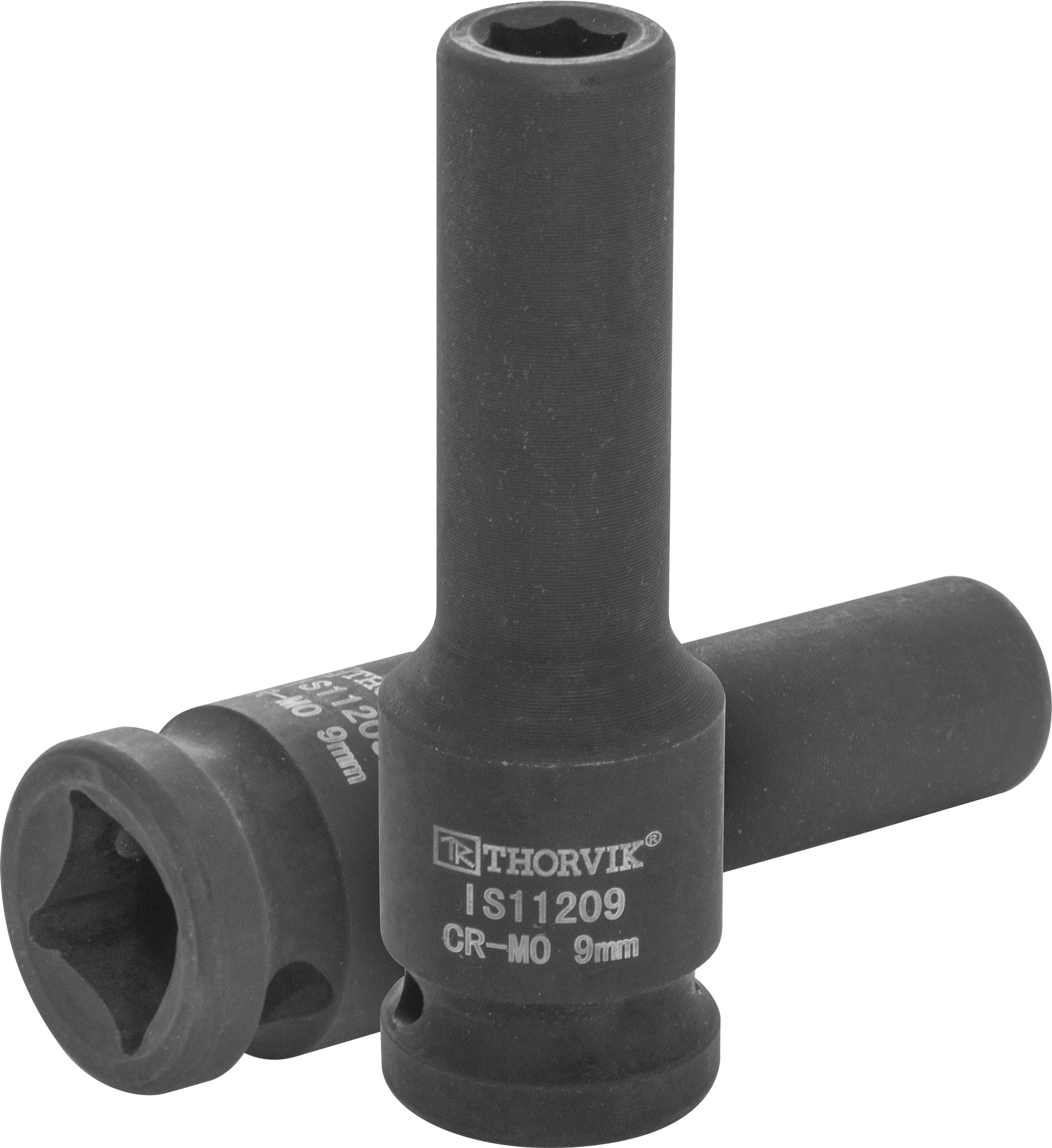 Головка торцевая ударная глубокая 1/2"DR, 9 мм, THORVIK