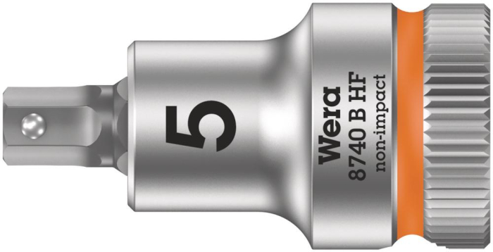 Фото 8740 B Hex-Plus HF Zyklop Головка торцевая с битой вставкой с внешним шестигранником, 3/8, с фиксацией, 5 x 35 мм