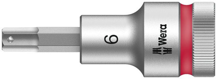Фото 8740 C Hex-Plus HF Zyklop Головка торцевая с битой вставкой с внешним шестигранником, 1/2, с фиксацией, 6 x 60 мм