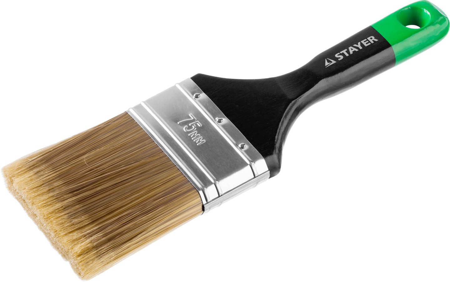 Фото Кисть плоская KANEKARON-EURO STAYER 75 мм, 3", щетина искусственная, деревянная ручка, 0106-075